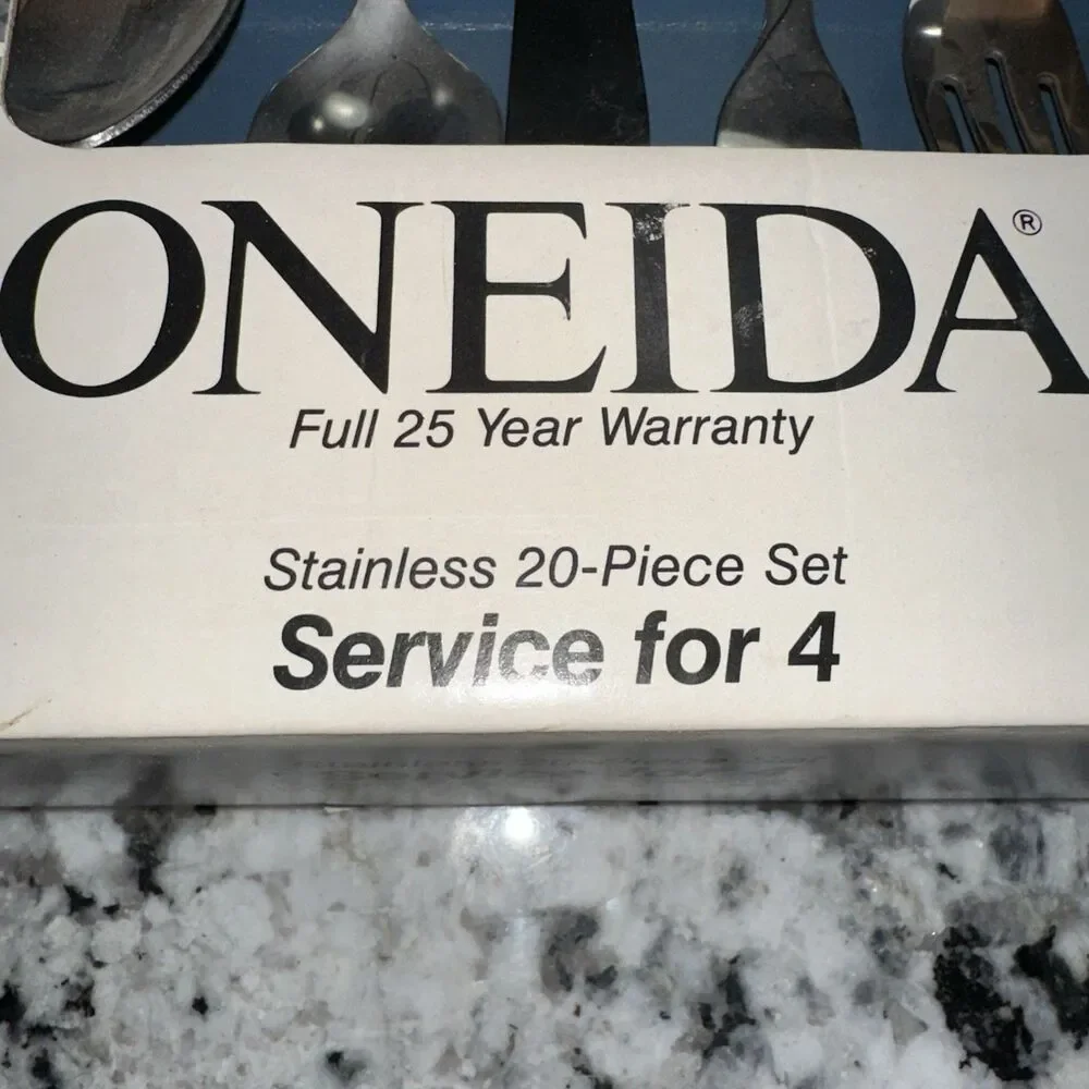 Vtg Oneida Rodgers Flatware Silverware American Ballad 20Pc Stainless USA NEW